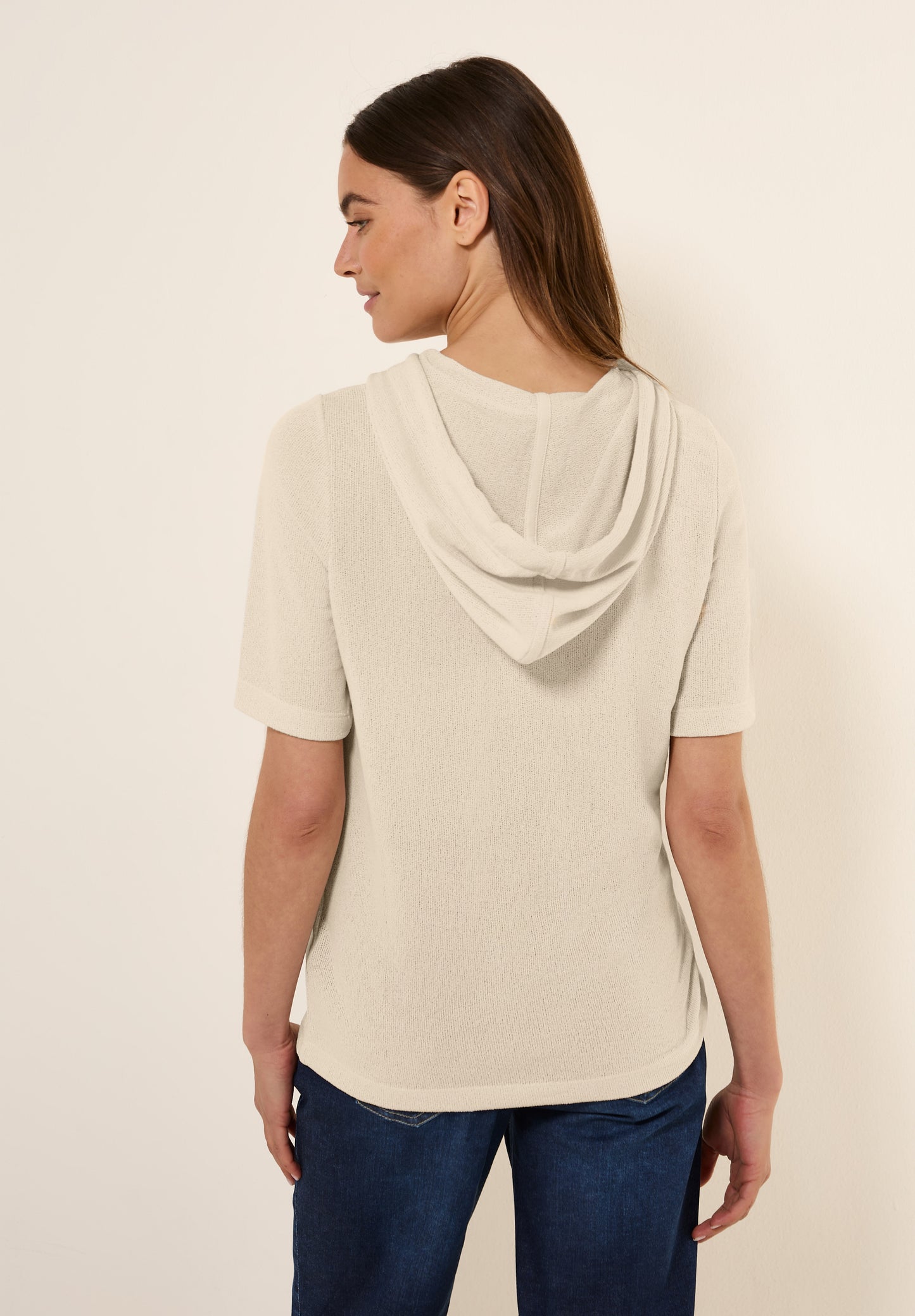 Crepe Hoodie-Shirt