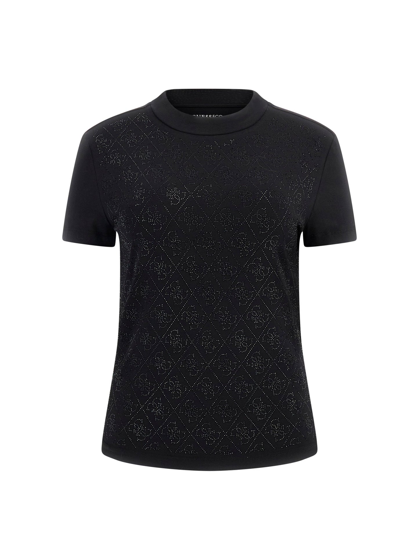 SS MOCK NECK ALL OVER 4G TEE