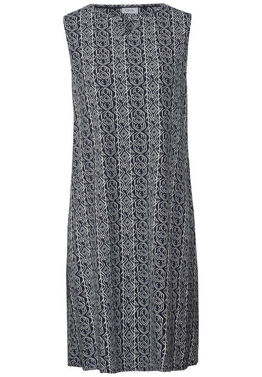 Gemustertes Jersey-Kleid