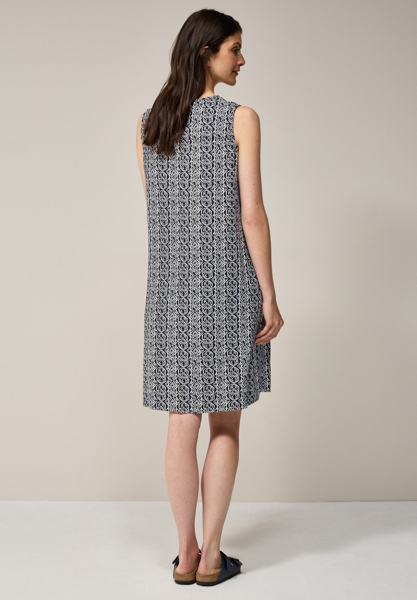 Gemustertes Jersey-Kleid