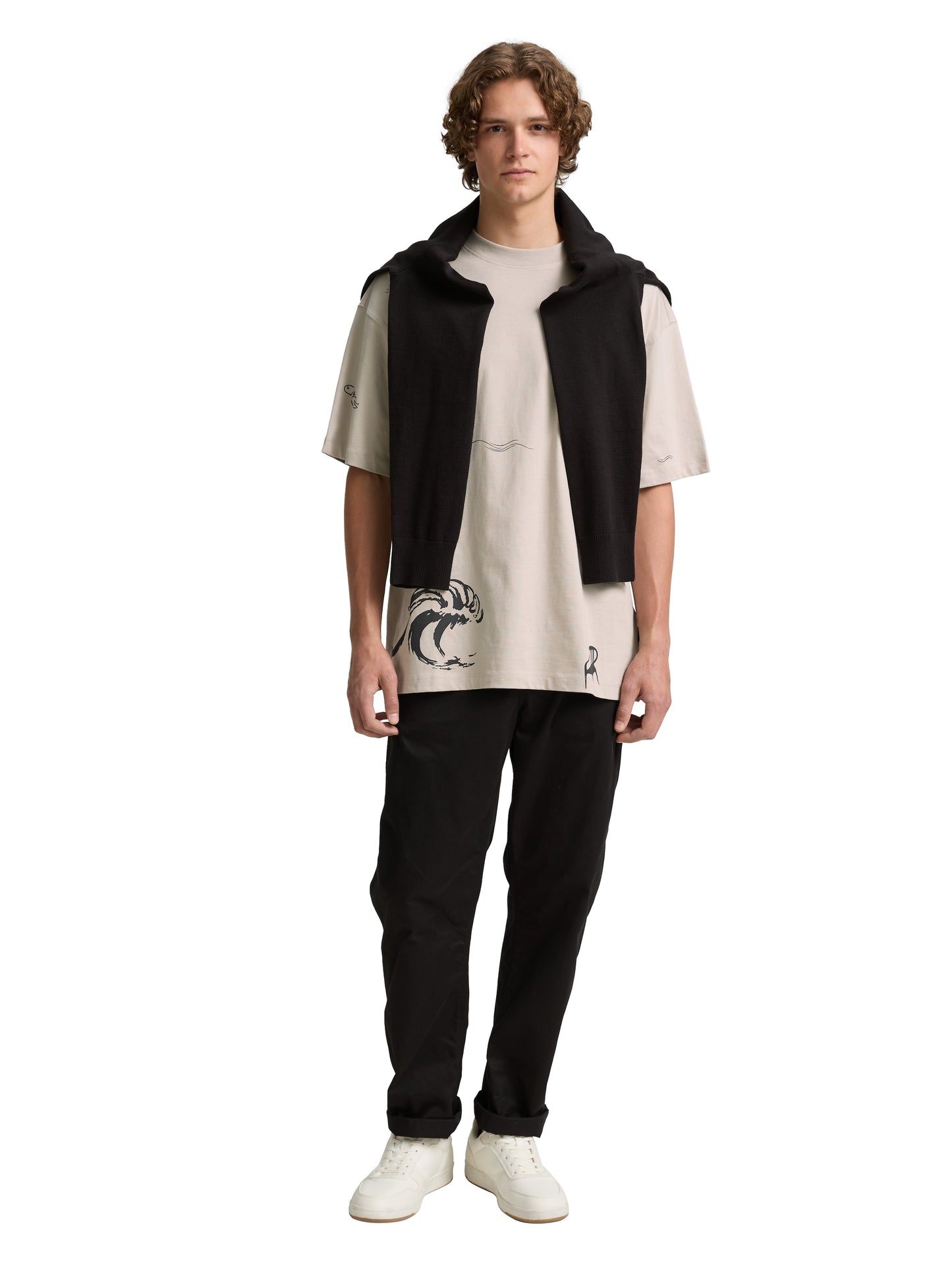 Oversized T-Shirt mit Muster