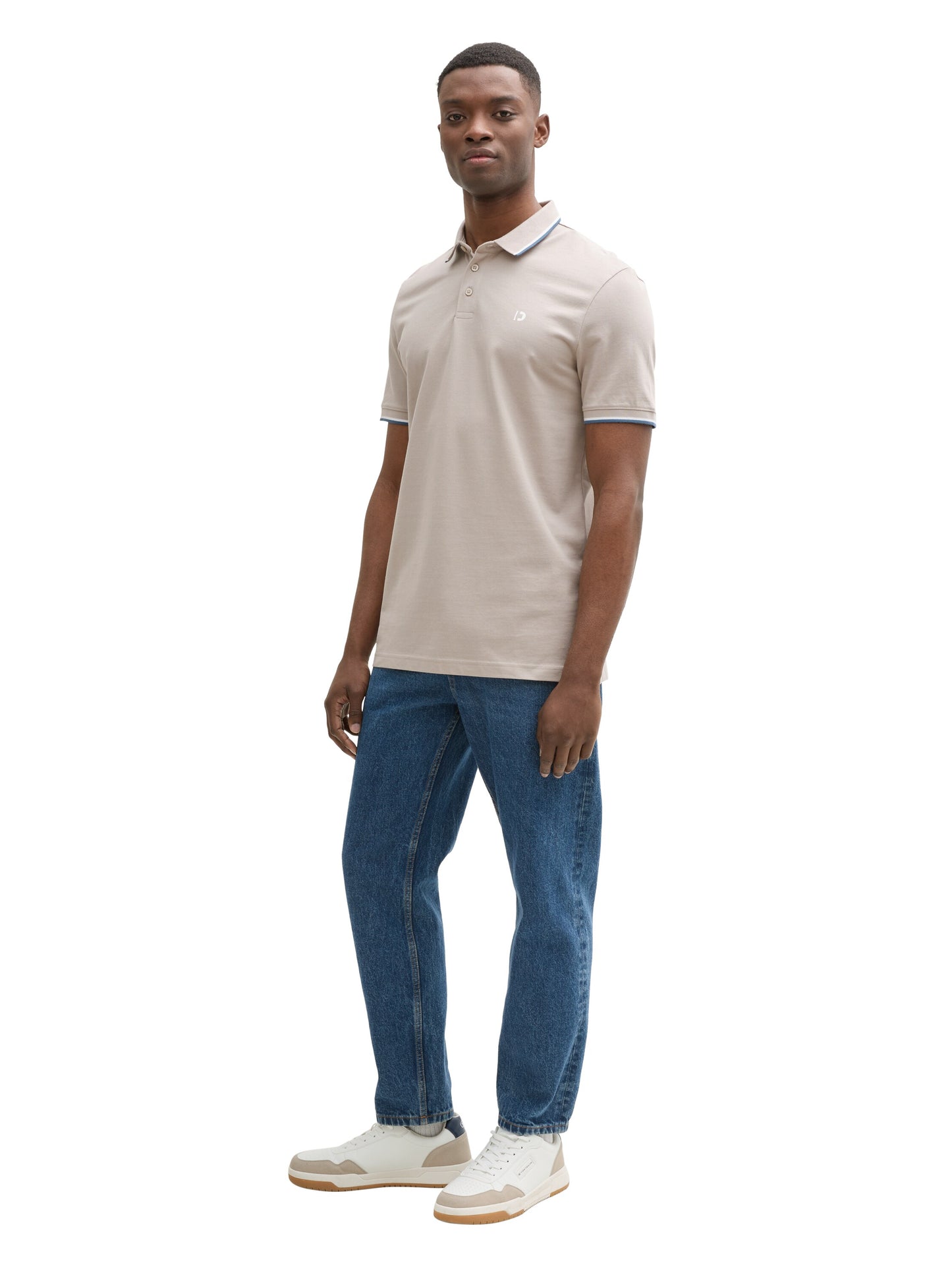 Piqué Poloshirt mit Logo-Print