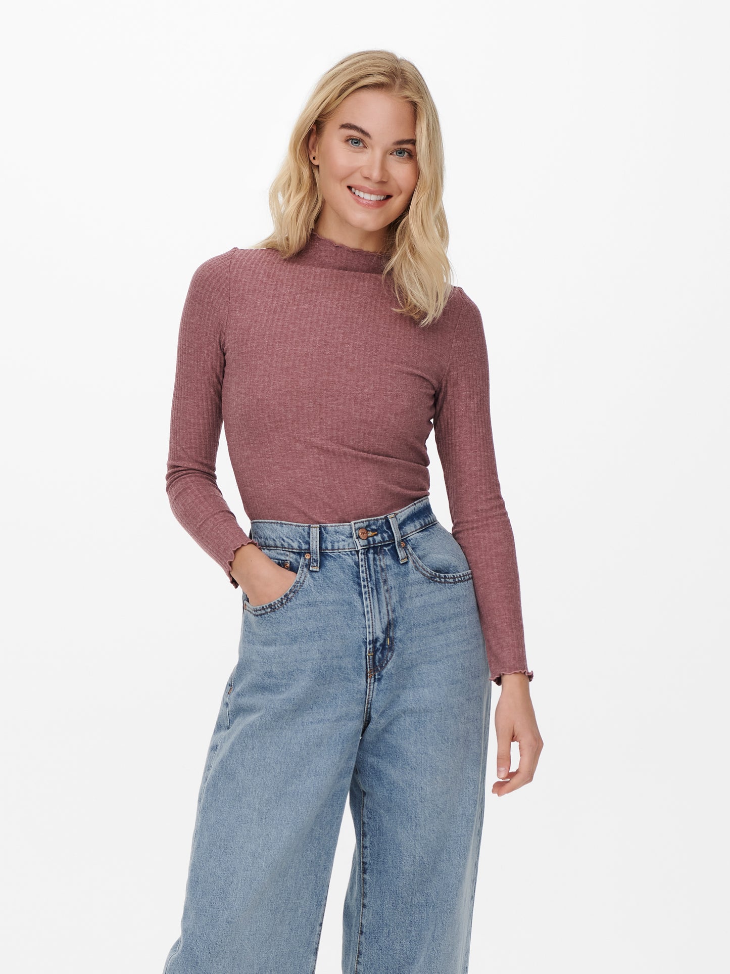 ONLEMMA L/S HIGH NECK TOP NOOS JRS