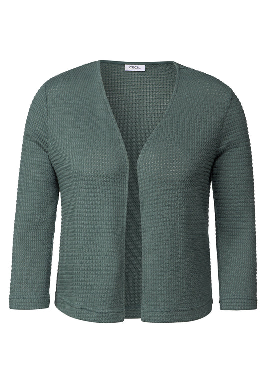 Offene Ajour-Look Jacke