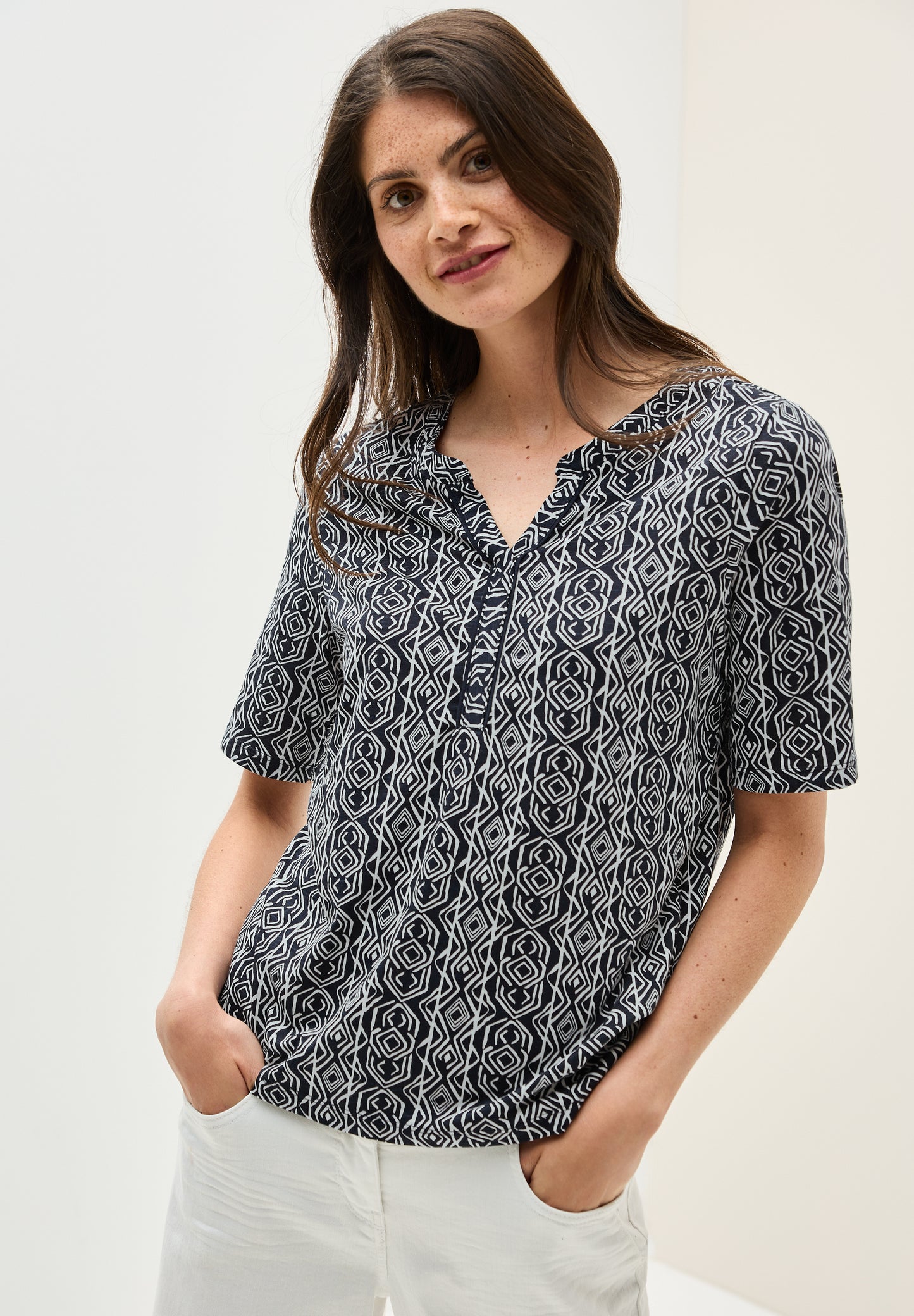 Shirt im Tunika-Look