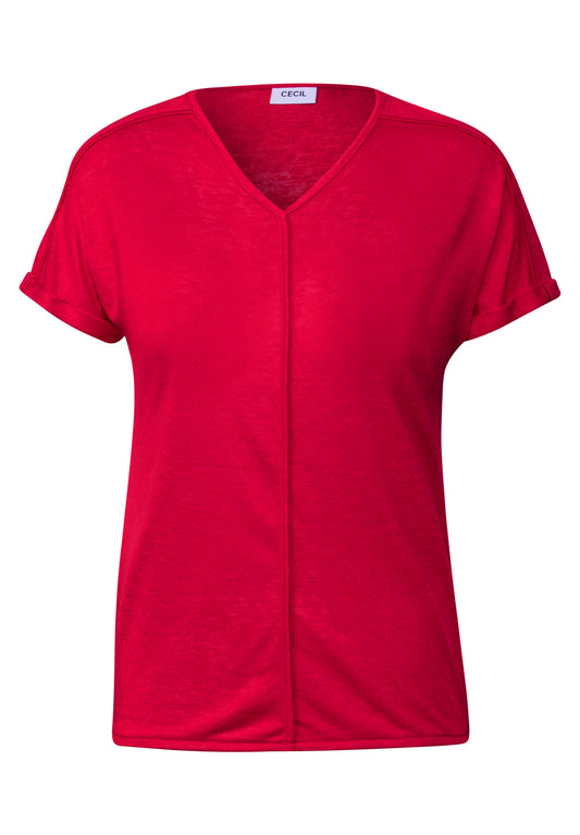 T-Shirt mit Deko-Nähten