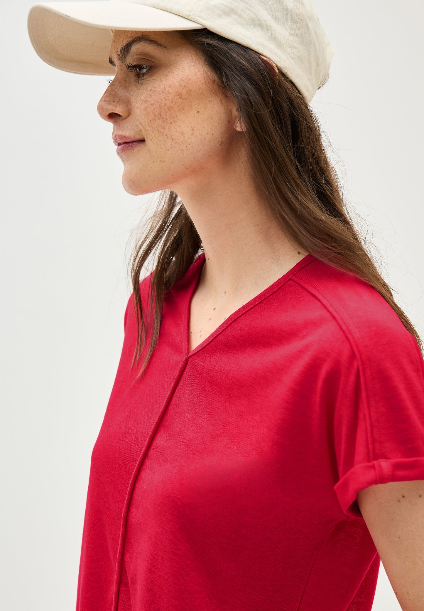 T-Shirt mit Deko-Nähten