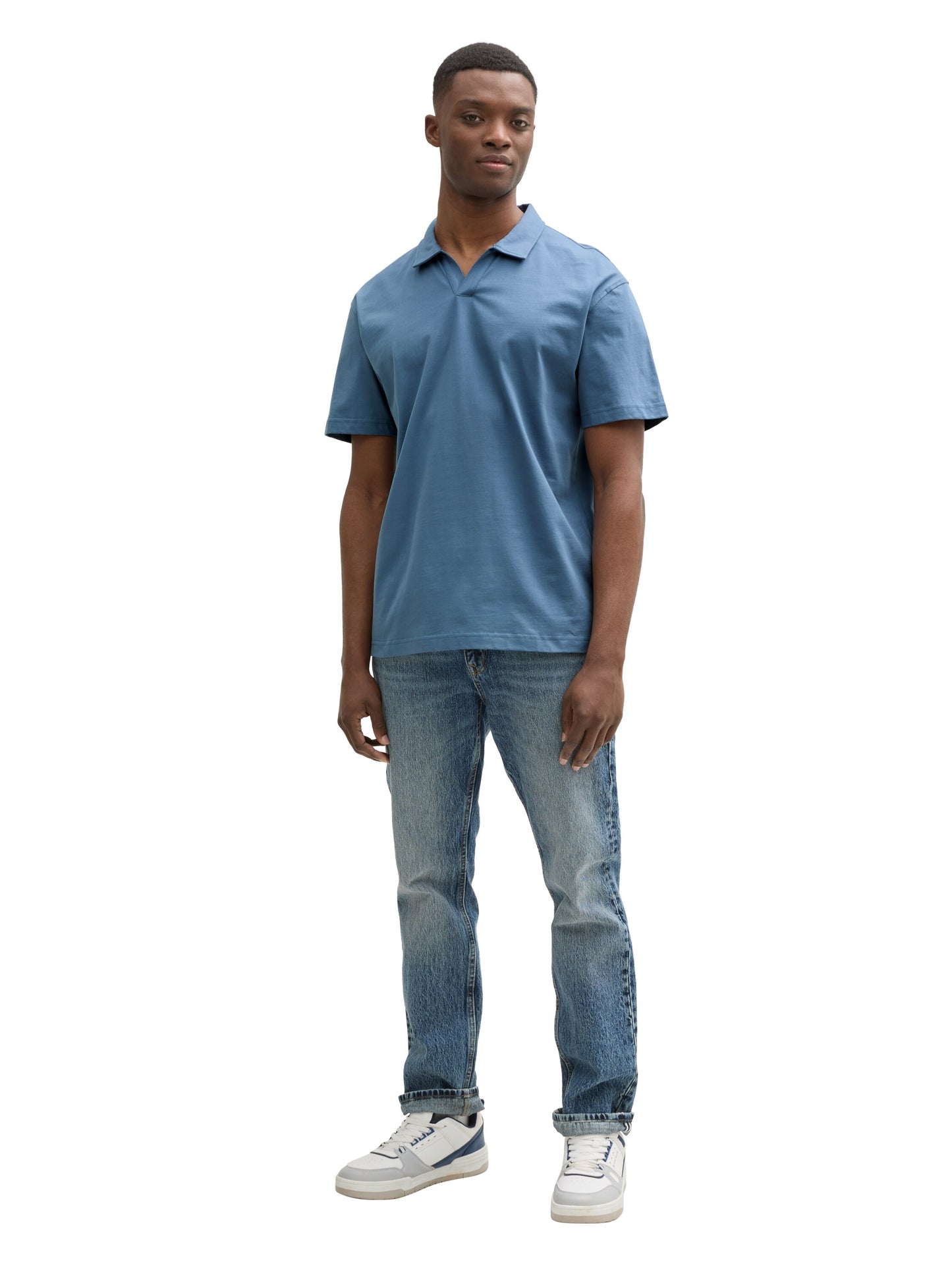 Relaxed Fit Jersey Poloshirt aus Baumwolle
