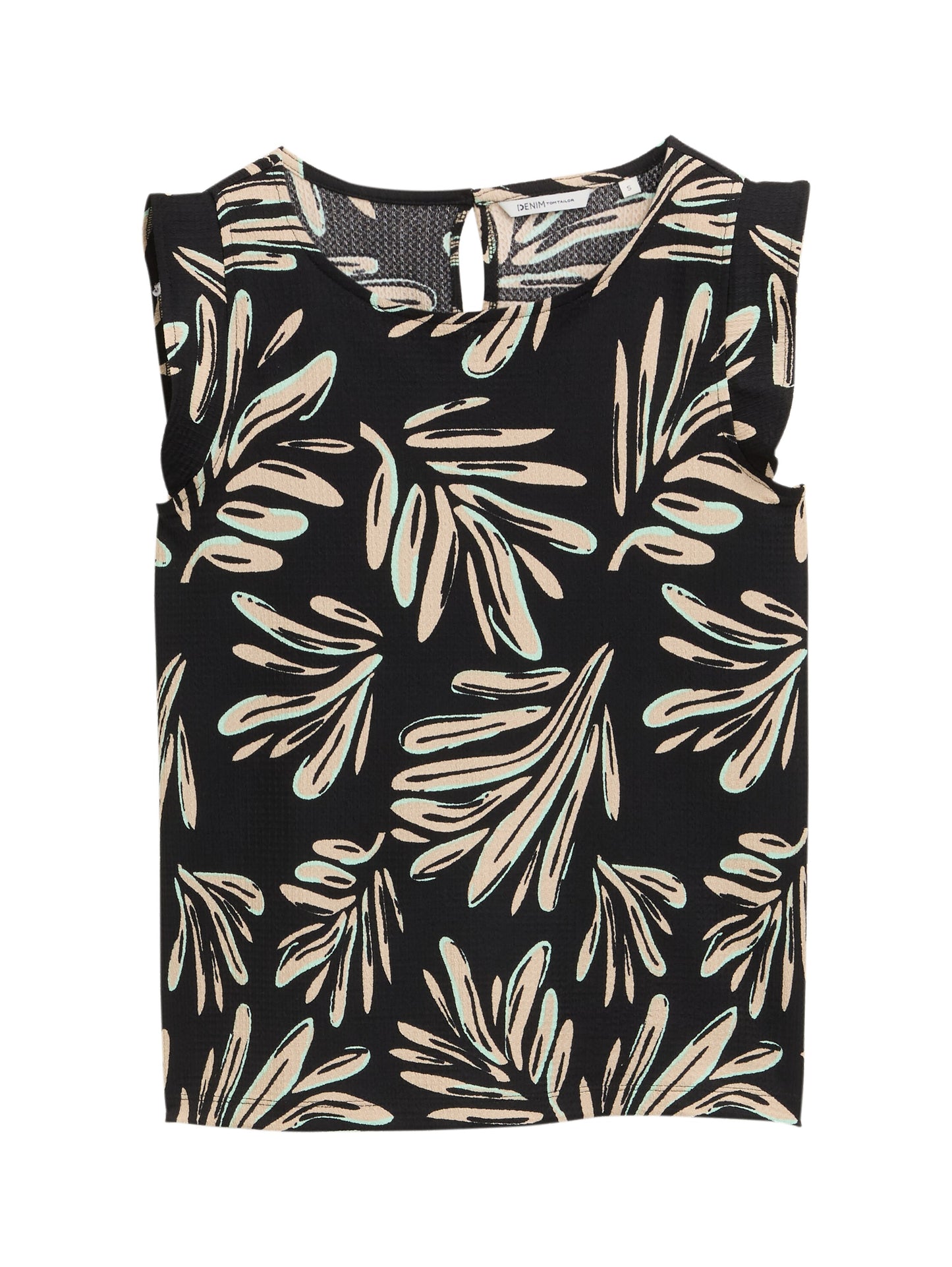 Loose Fit Top mit Volantärmeln