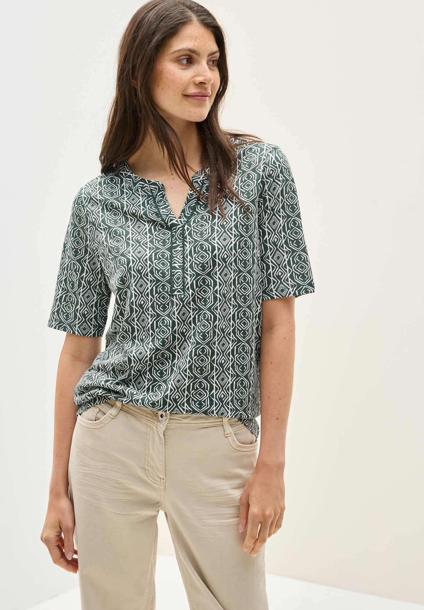 Shirt im Tunika-Look