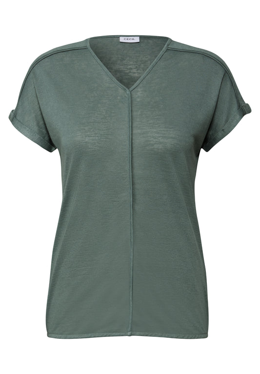 T-Shirt mit Deko-Nähten