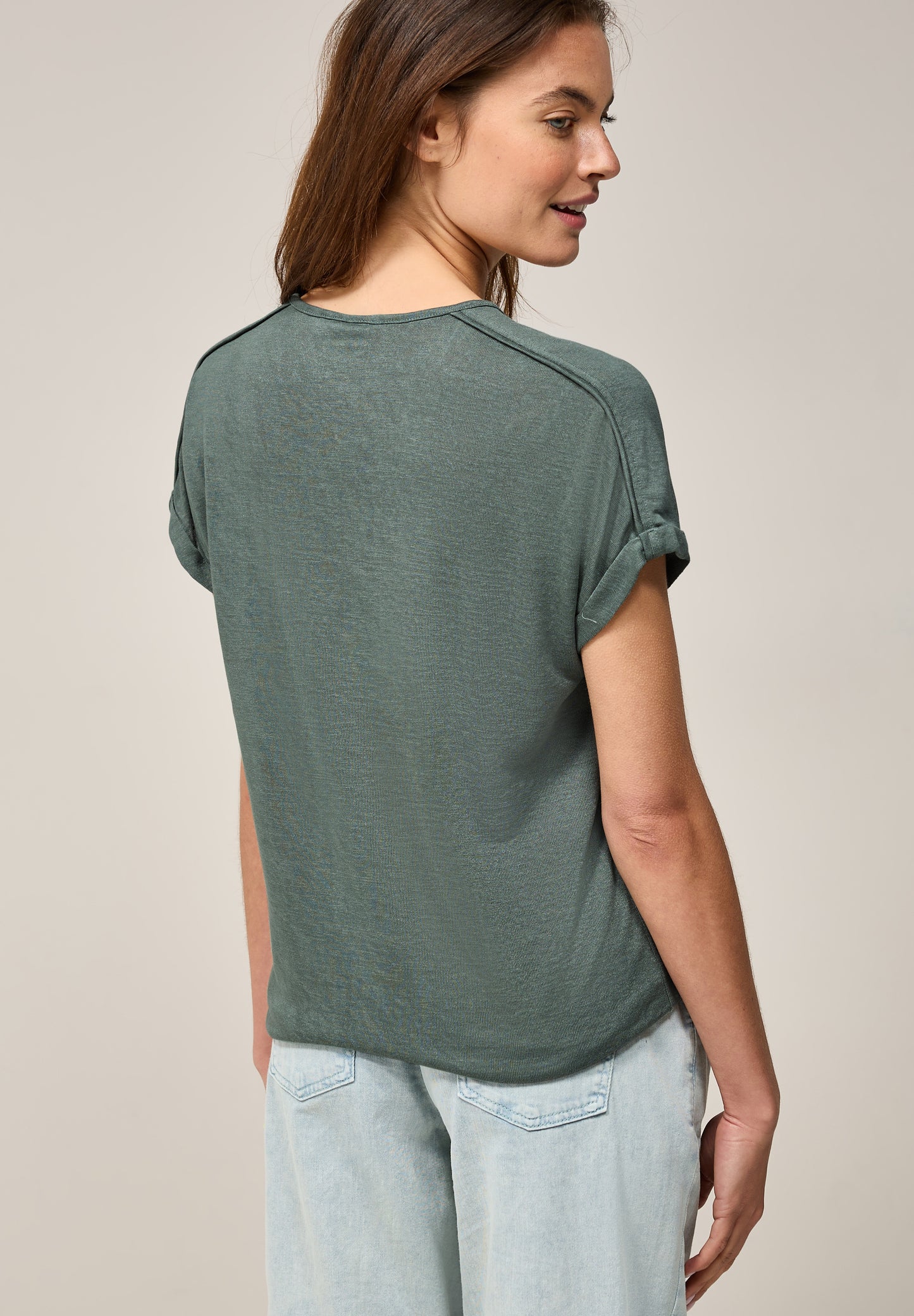 T-Shirt mit Deko-Nähten