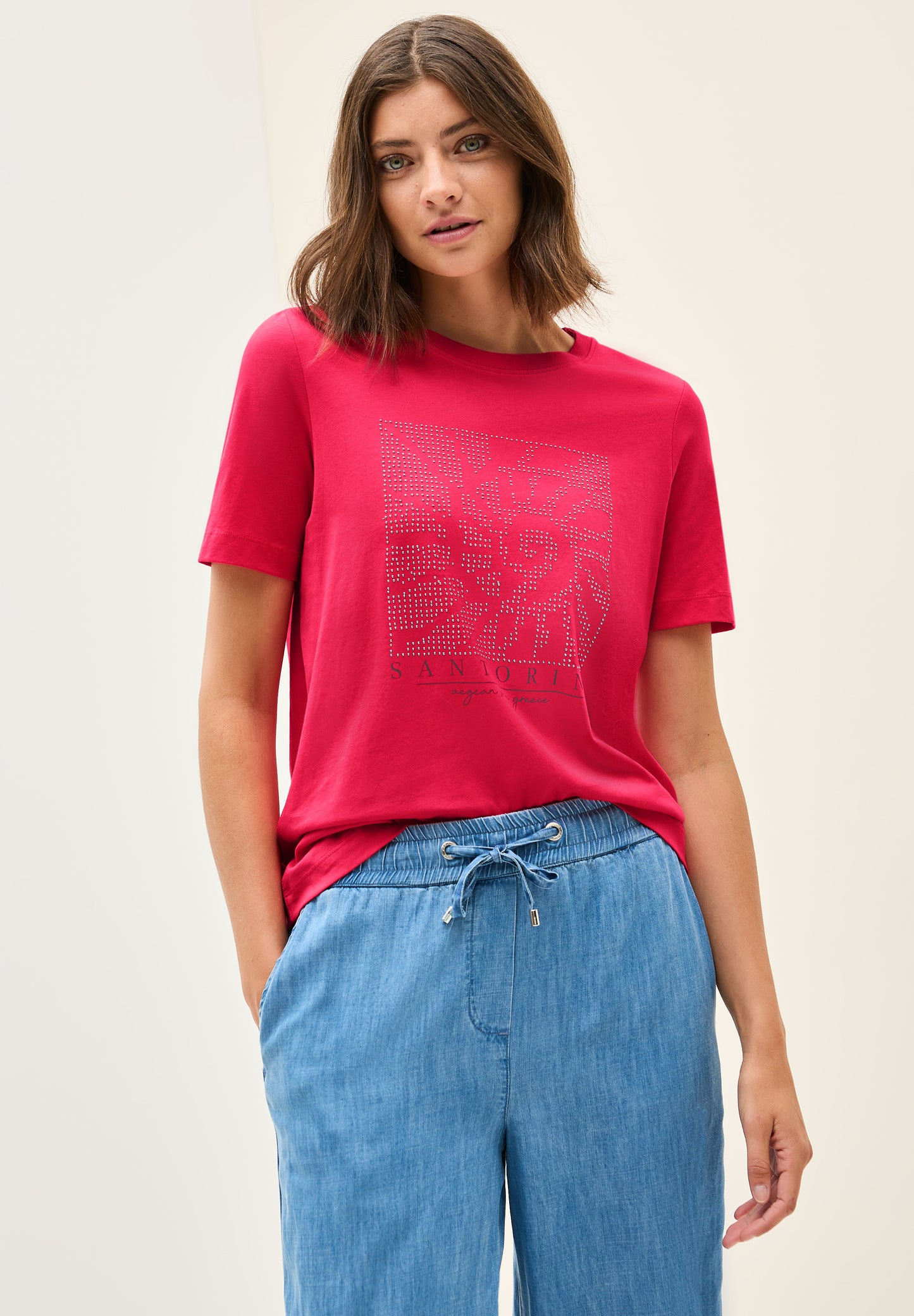 Shirt mit Schmucksteinen