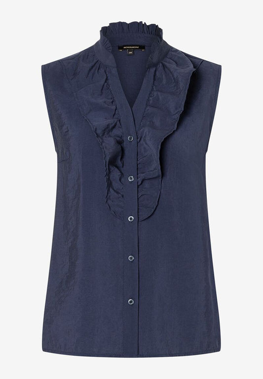 Rüschenbluse ohne Arm  Sommer-Kollektion