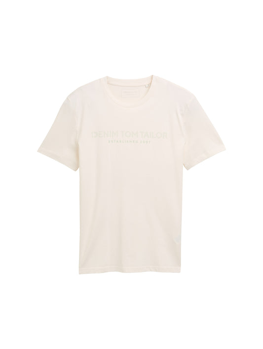 Basic T-Shirt mit Logo-Print