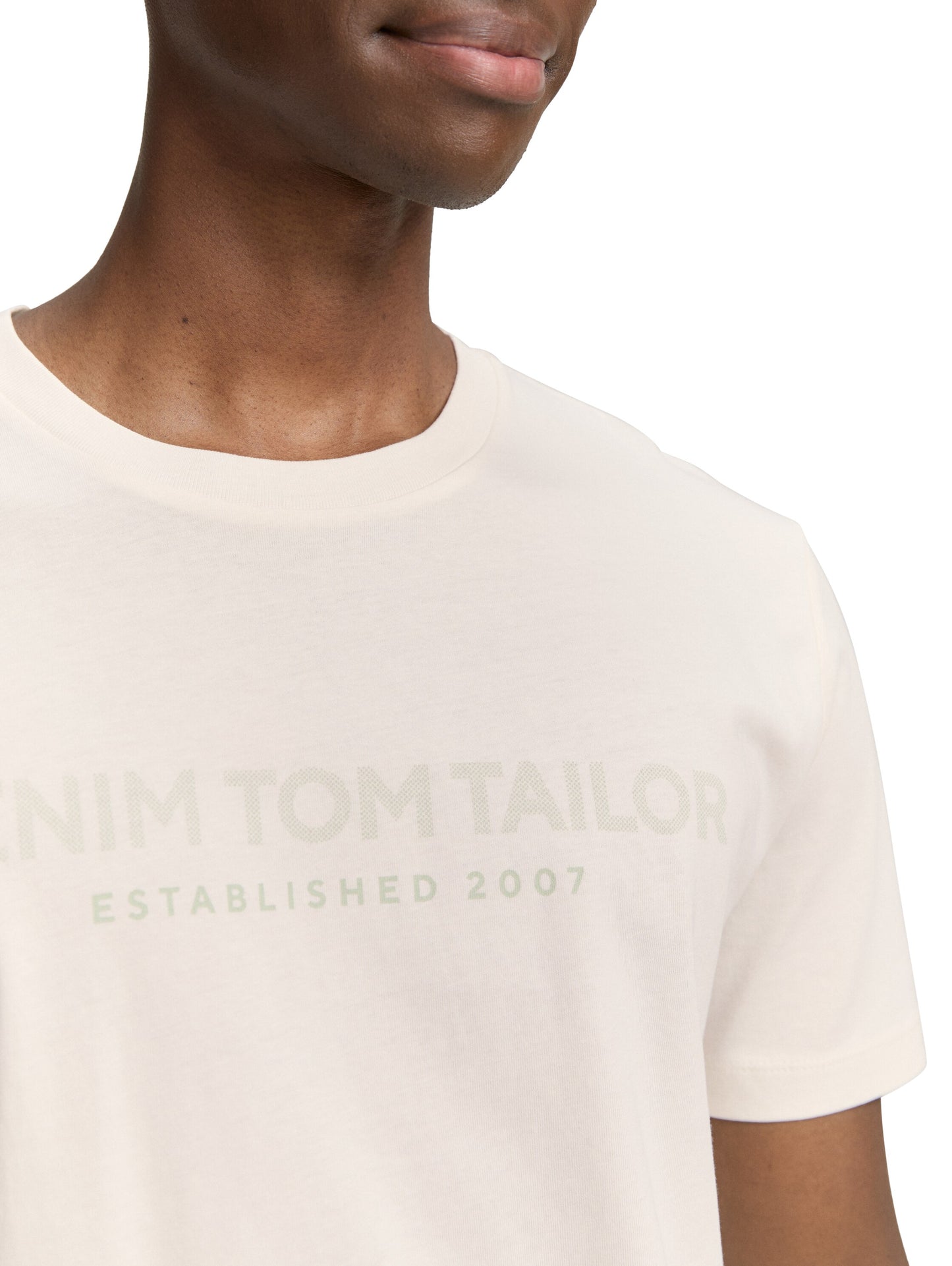 Basic T-Shirt mit Logo-Print