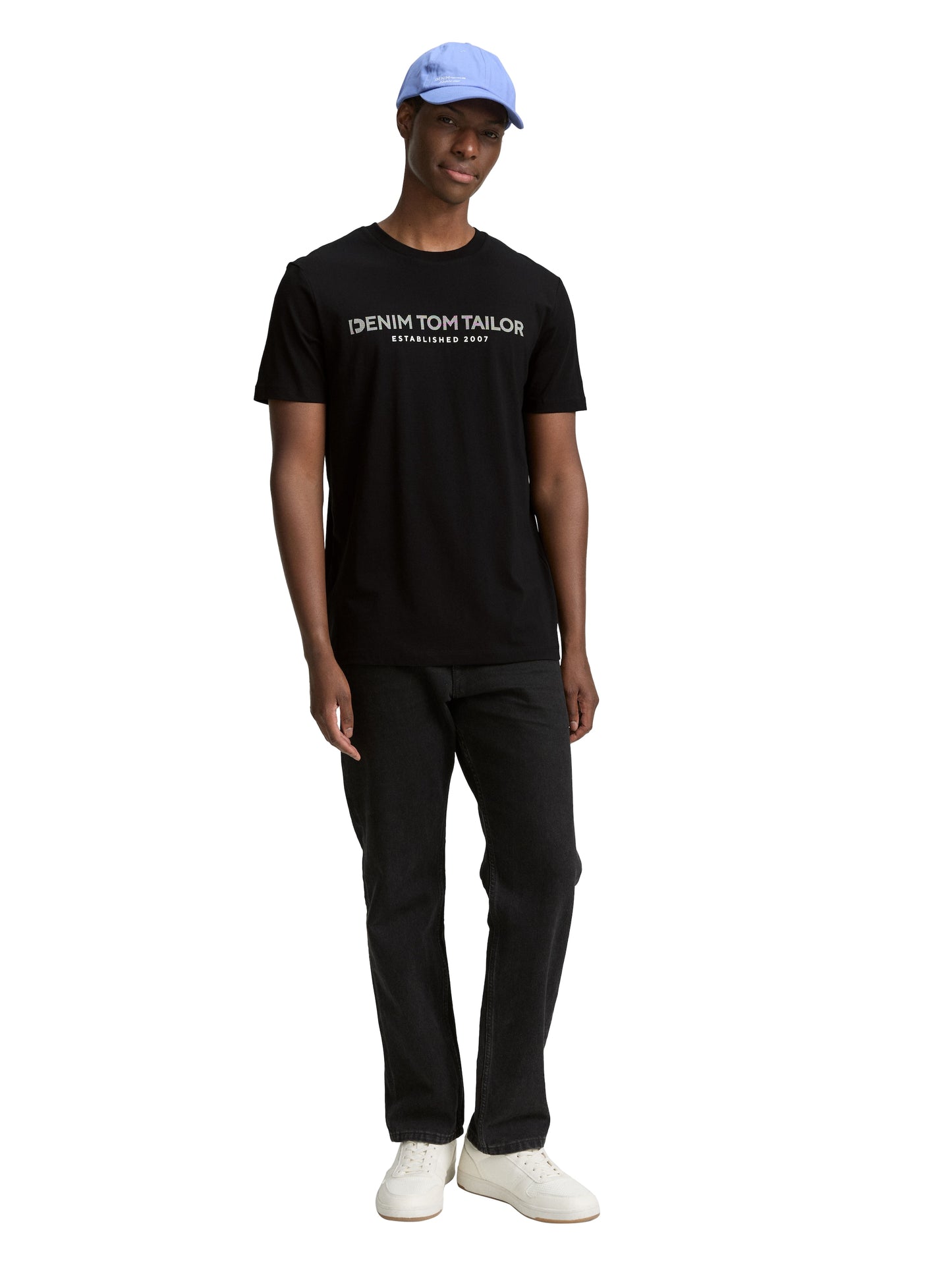 Basic T-Shirt mit Logo-Print