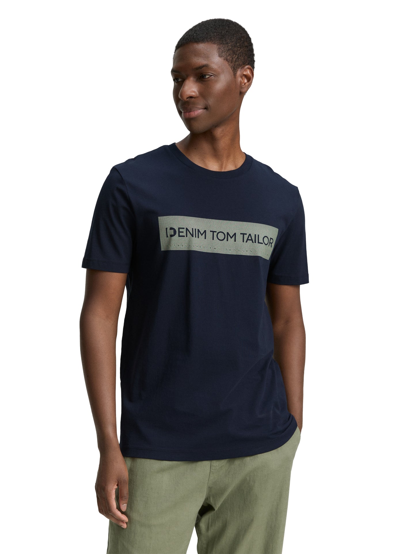 Basic T-Shirt mit Logo-Print