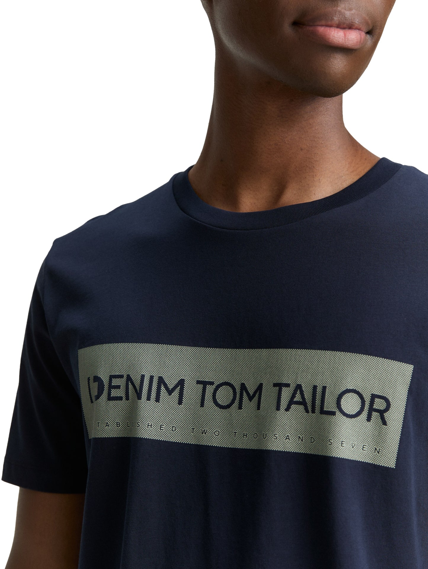 Basic T-Shirt mit Logo-Print