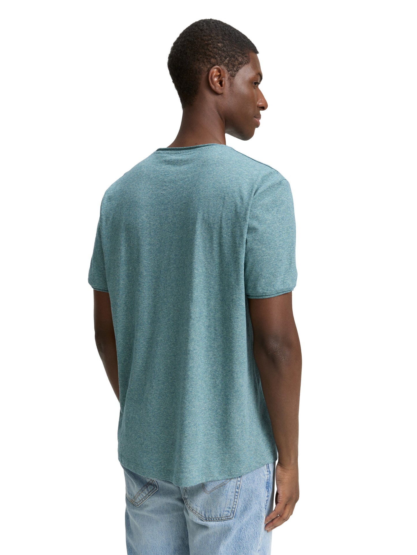 T-Shirt in Melange Optik
