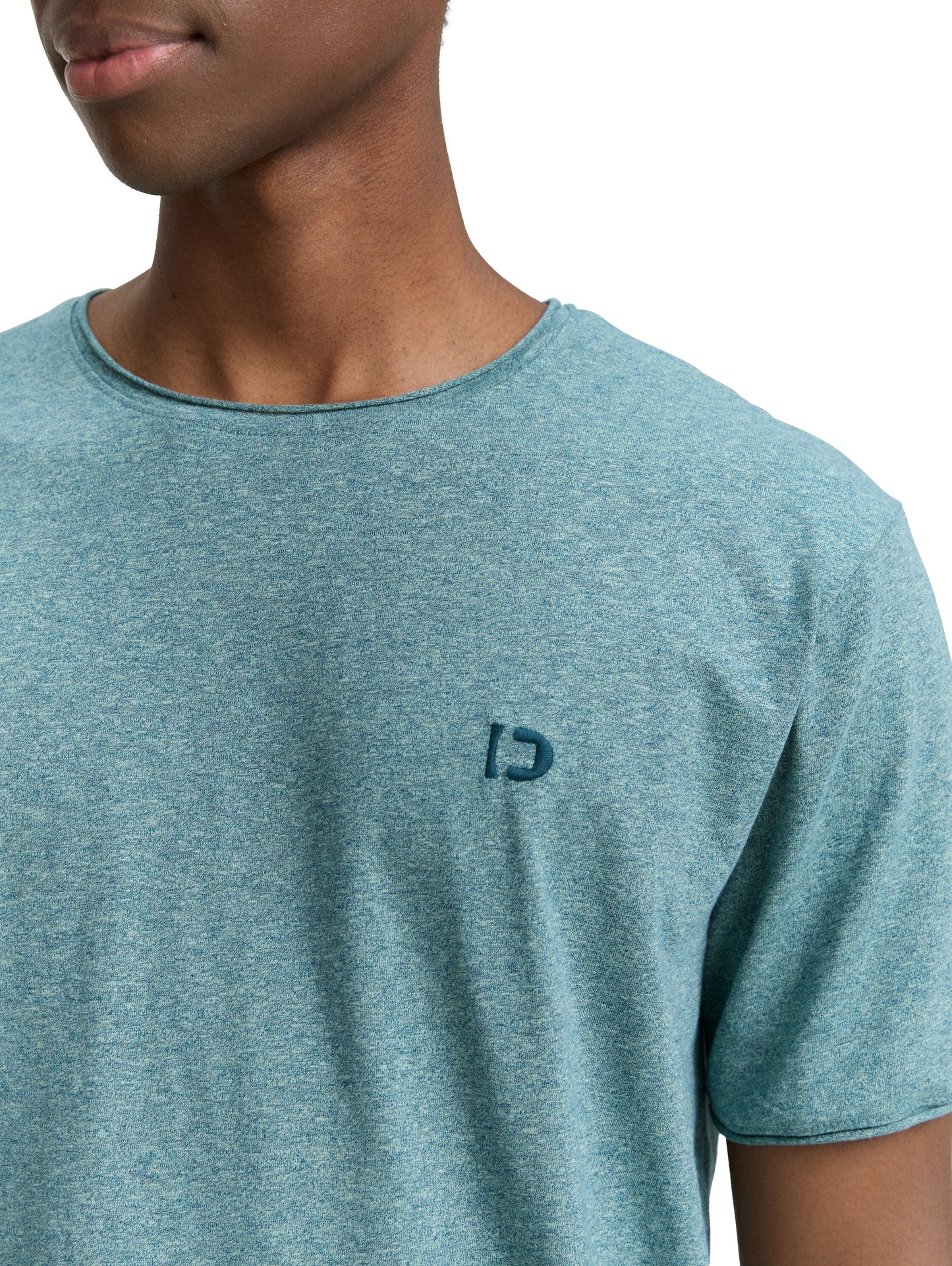 T-Shirt in Melange Optik