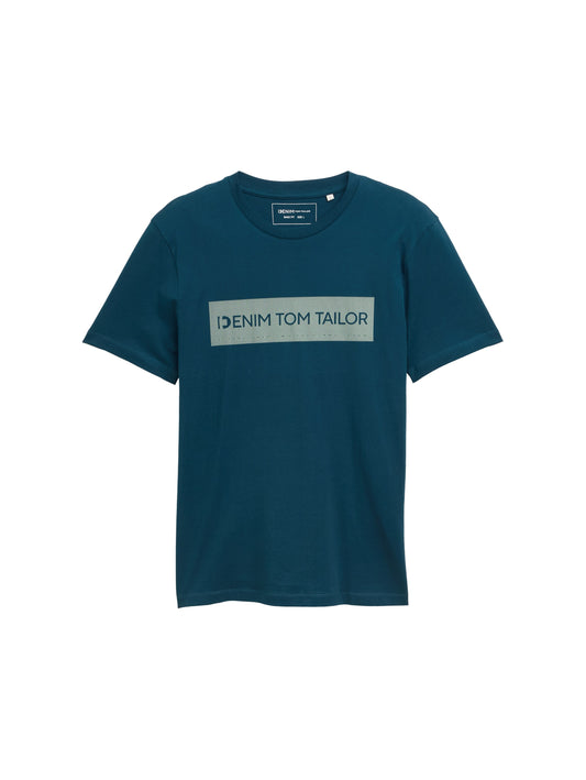 Basic T-Shirt mit Logo-Print