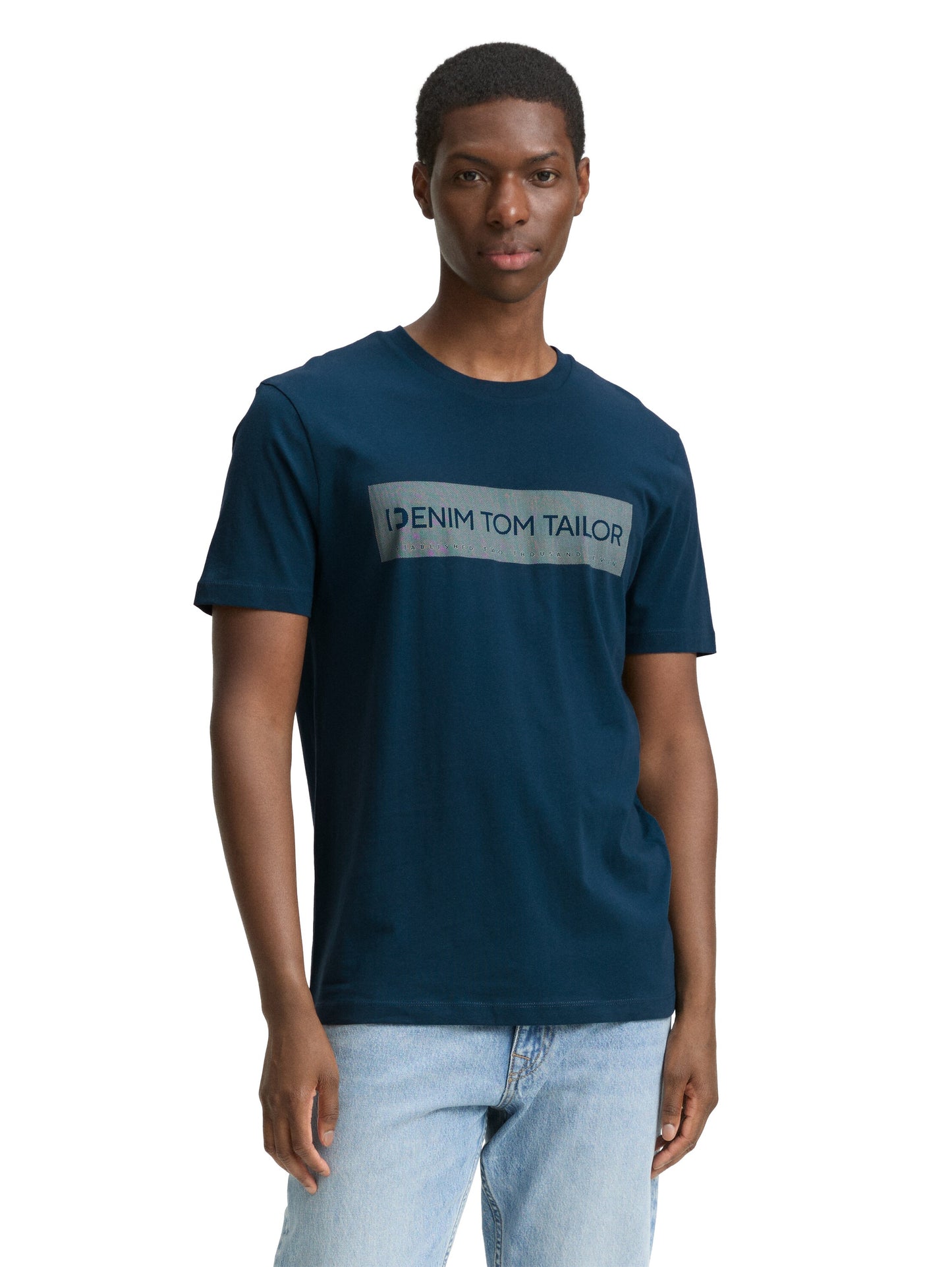 Basic T-Shirt mit Logo-Print