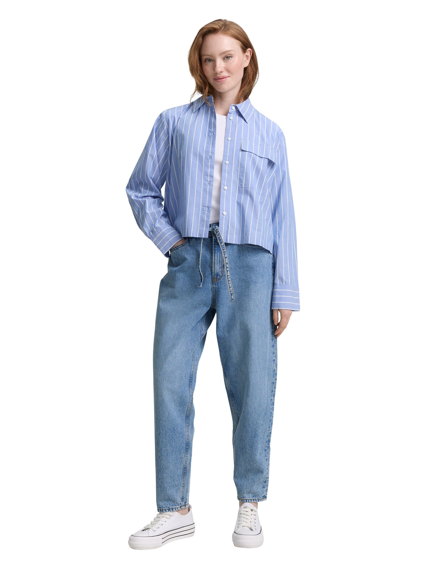 TTADEA Barrel Jeans mit Gürtel