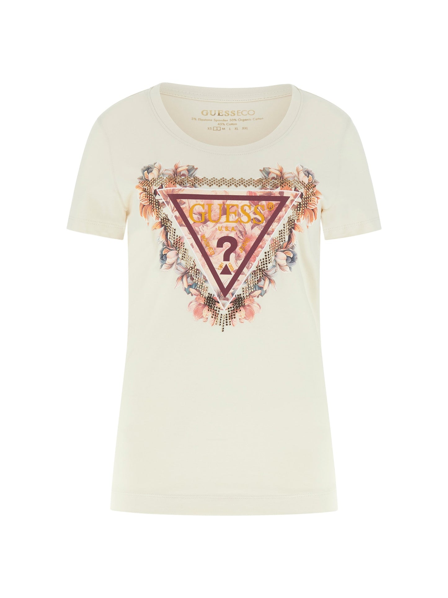 SS TRIANGLE FLOWERS TEE