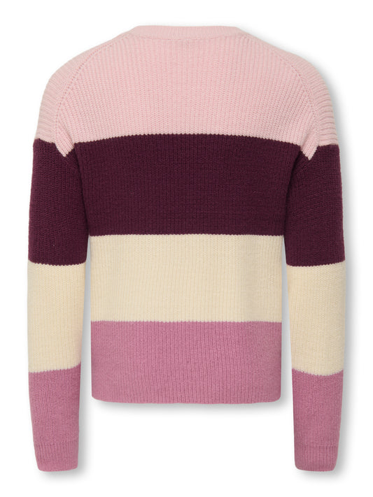 KOGSANDY L/S STRIPE PULLOVER KNT NOOS