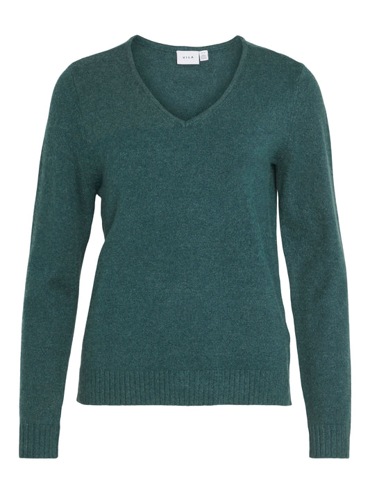 VIRIL V-NECK L/S  KNIT TOP - NOOS