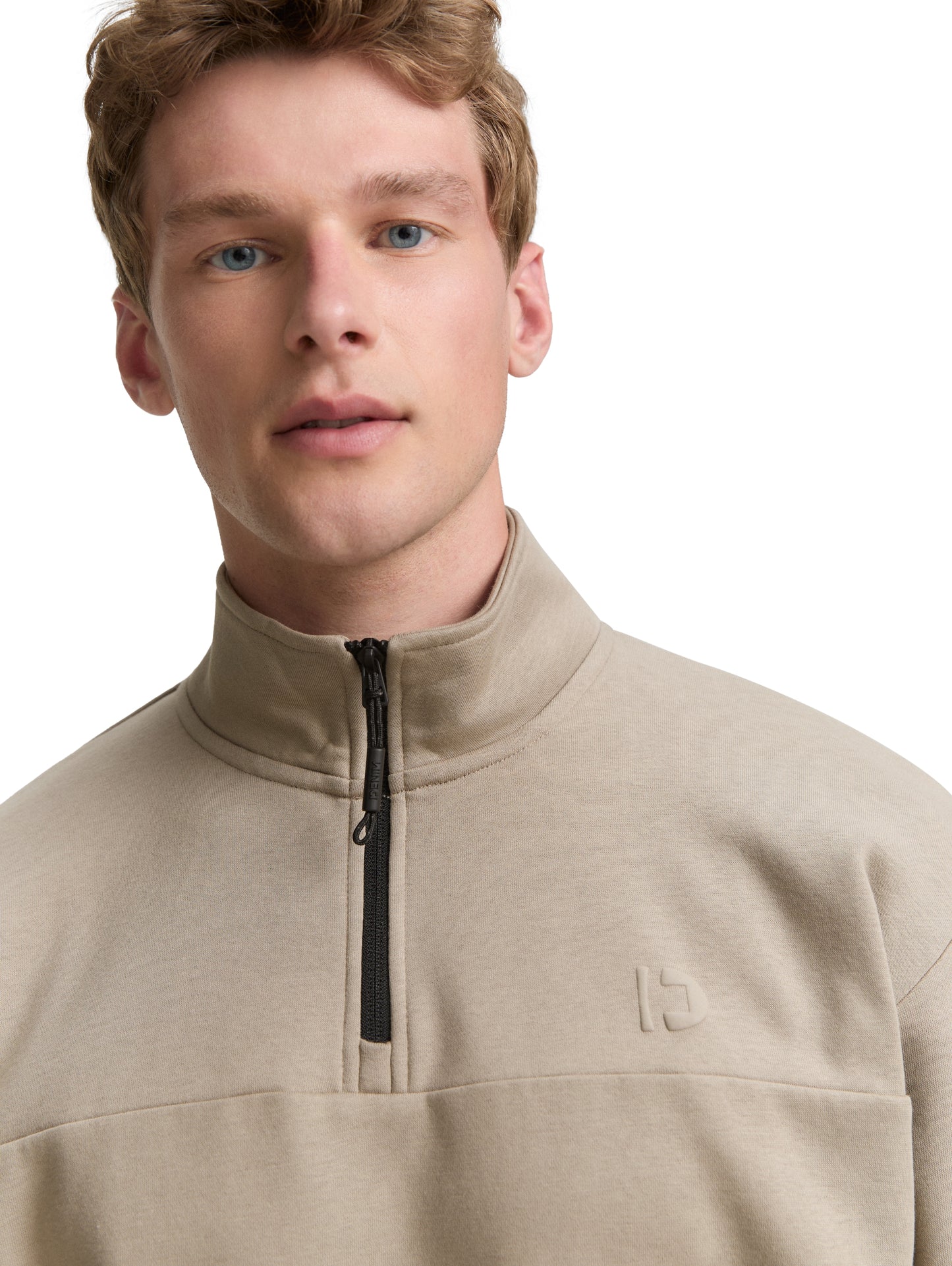 Troyer Sweatshirt mit Logo-Print