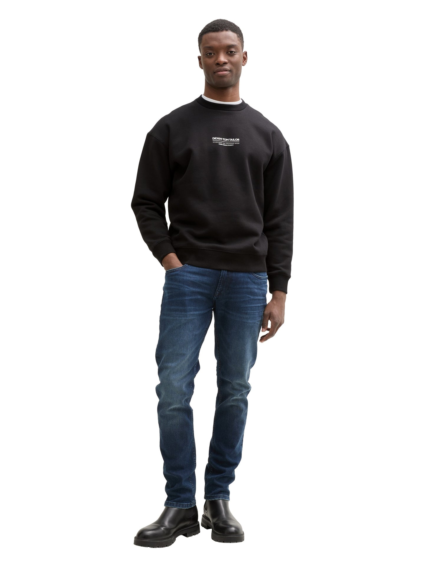 Relaxed Sweatshirt mit Logo-Print