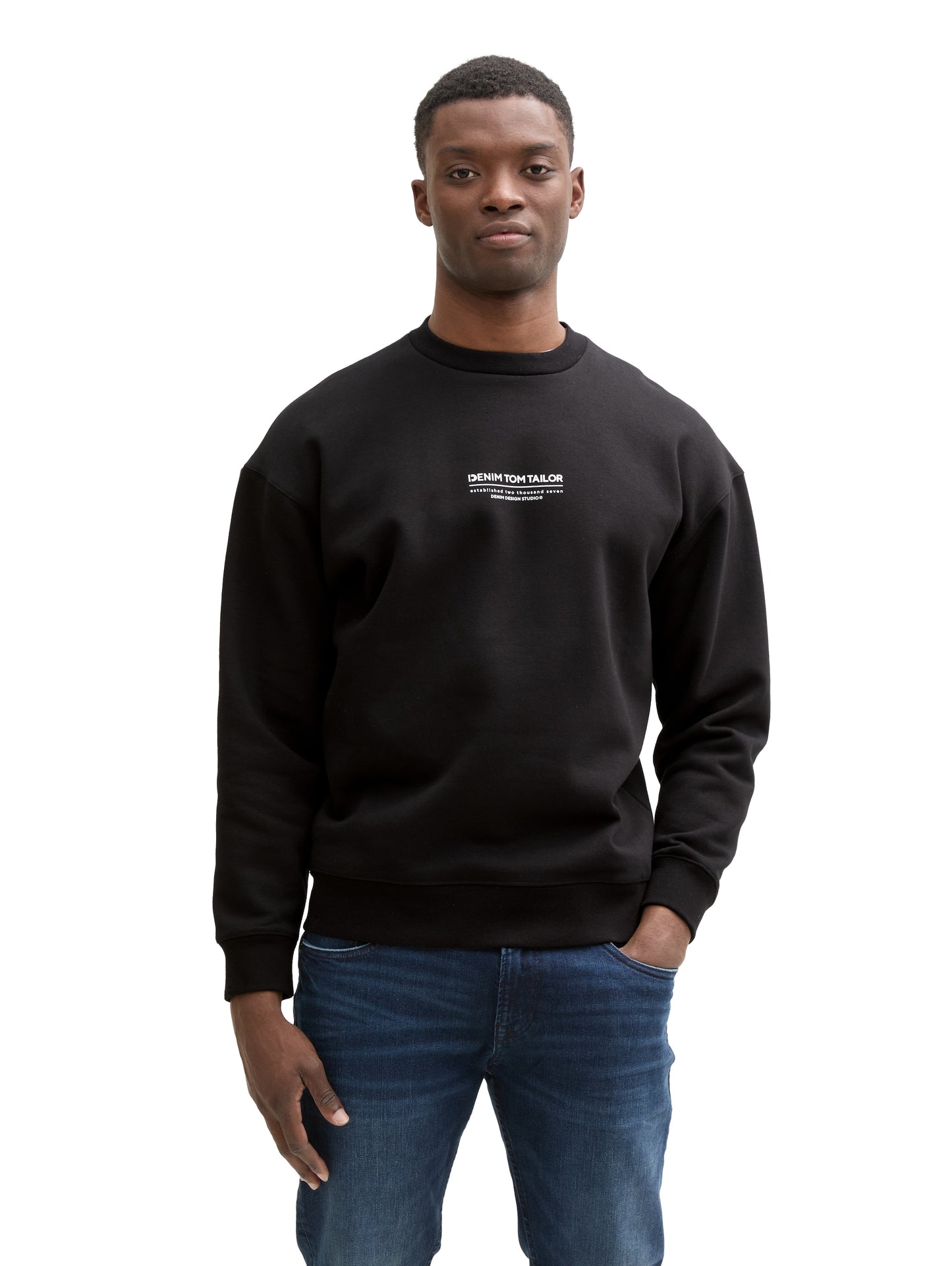 Relaxed Sweatshirt mit Logo-Print