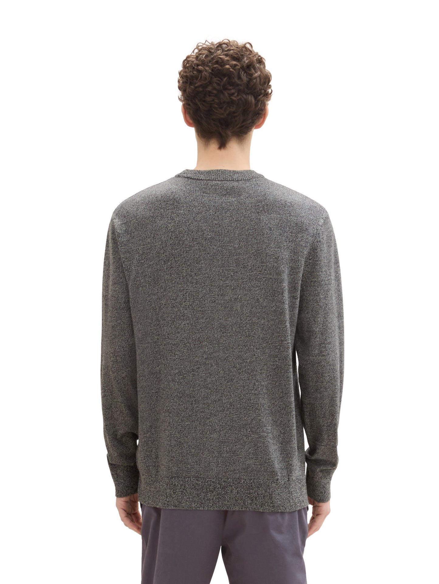 Basic Strickpullover aus Baumwolle