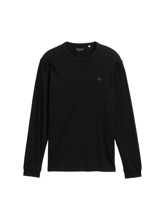 Basic Langarmshirt aus Baumwolle