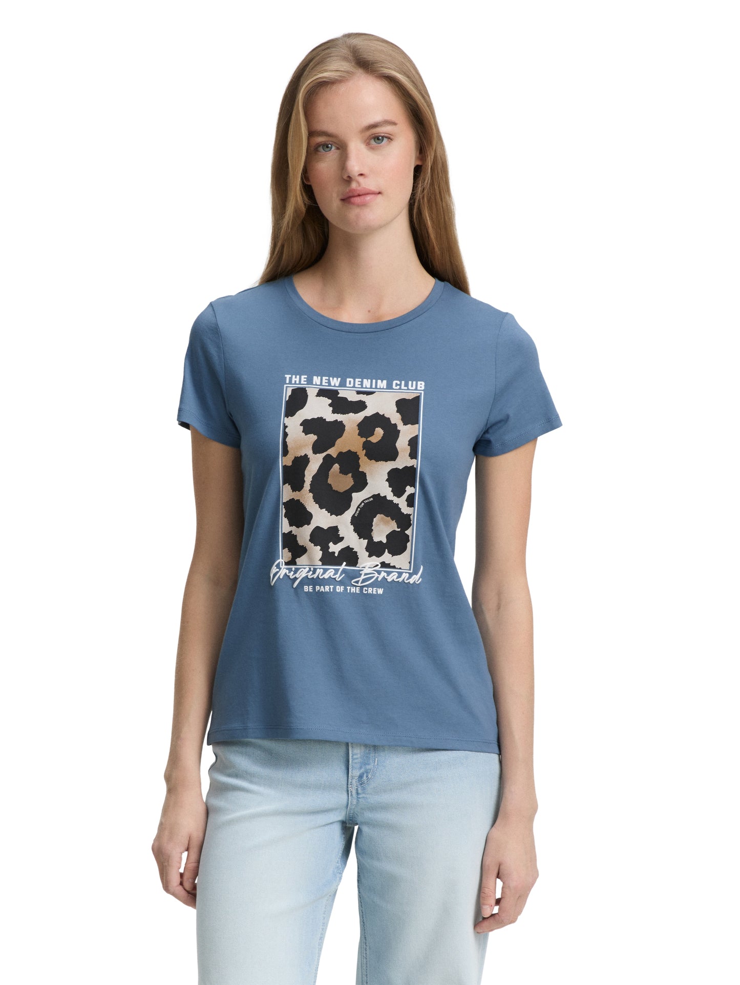 T-Shirt mit Leo-Print