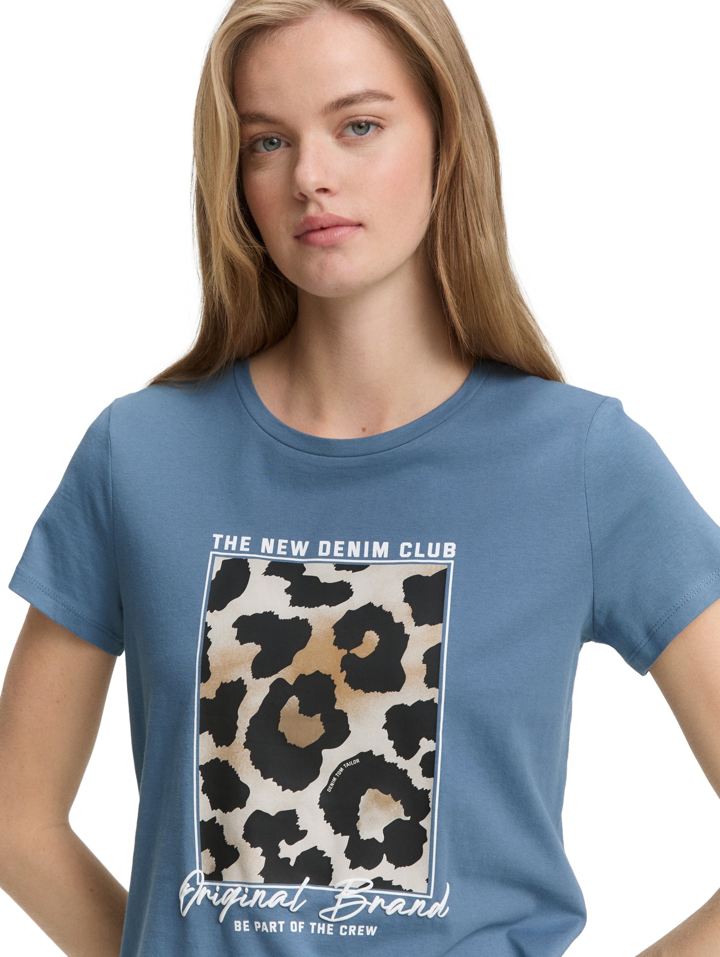 T-Shirt mit Leo-Print