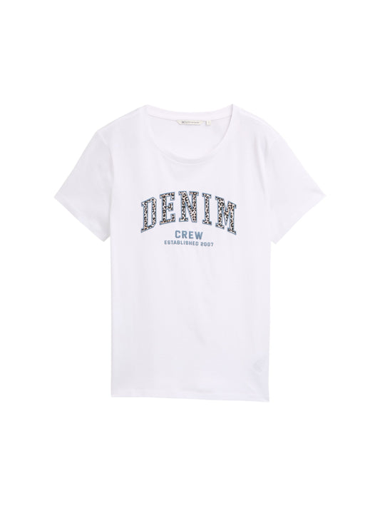 T-Shirt mit Leo-Print