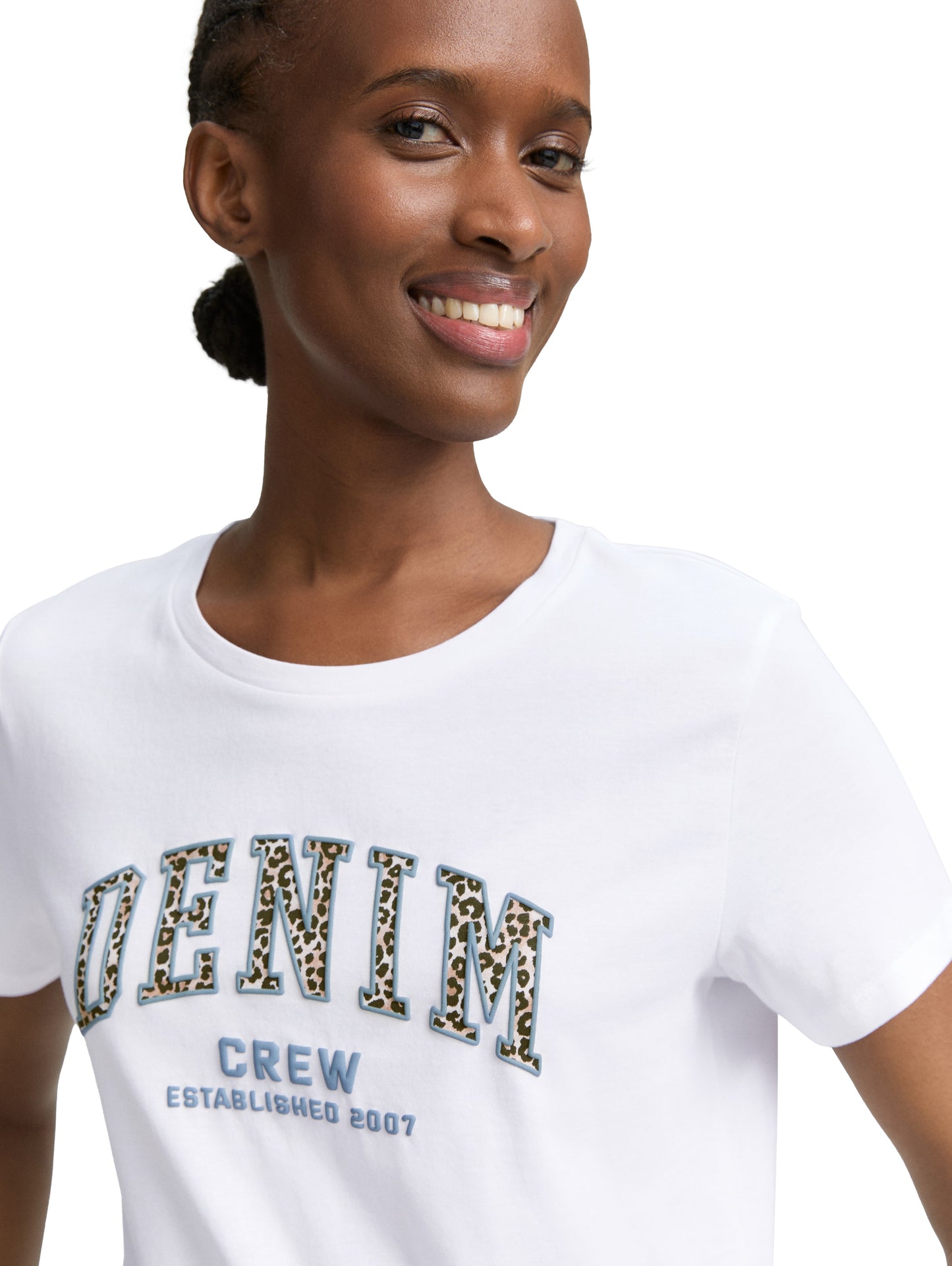 T-Shirt mit Leo-Print