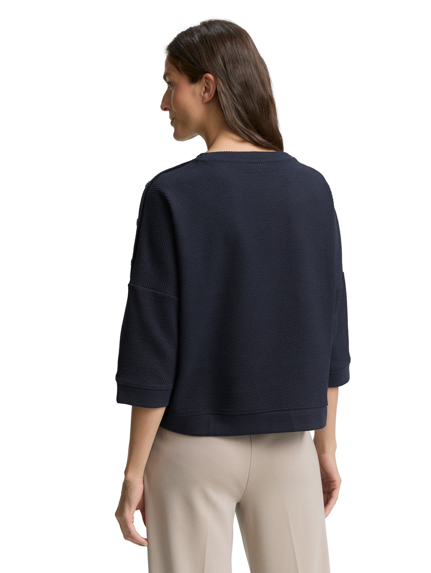 Sweatshirt mit Knopf-Details