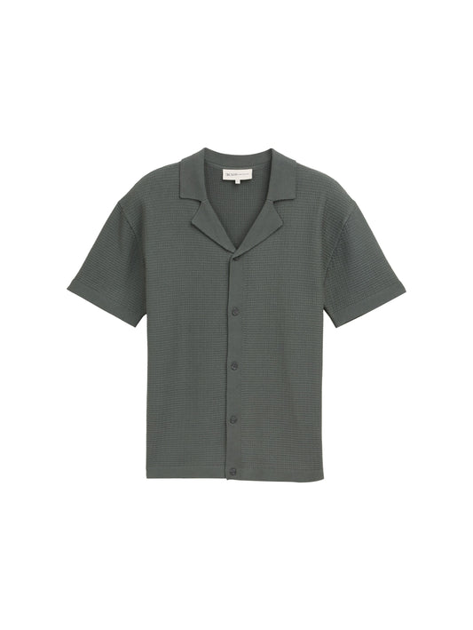 Strick-Poloshirt mit kurzen Ärmeln