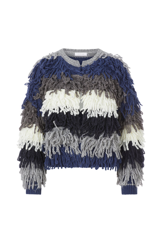 Shaggy Open Edge Cardigan