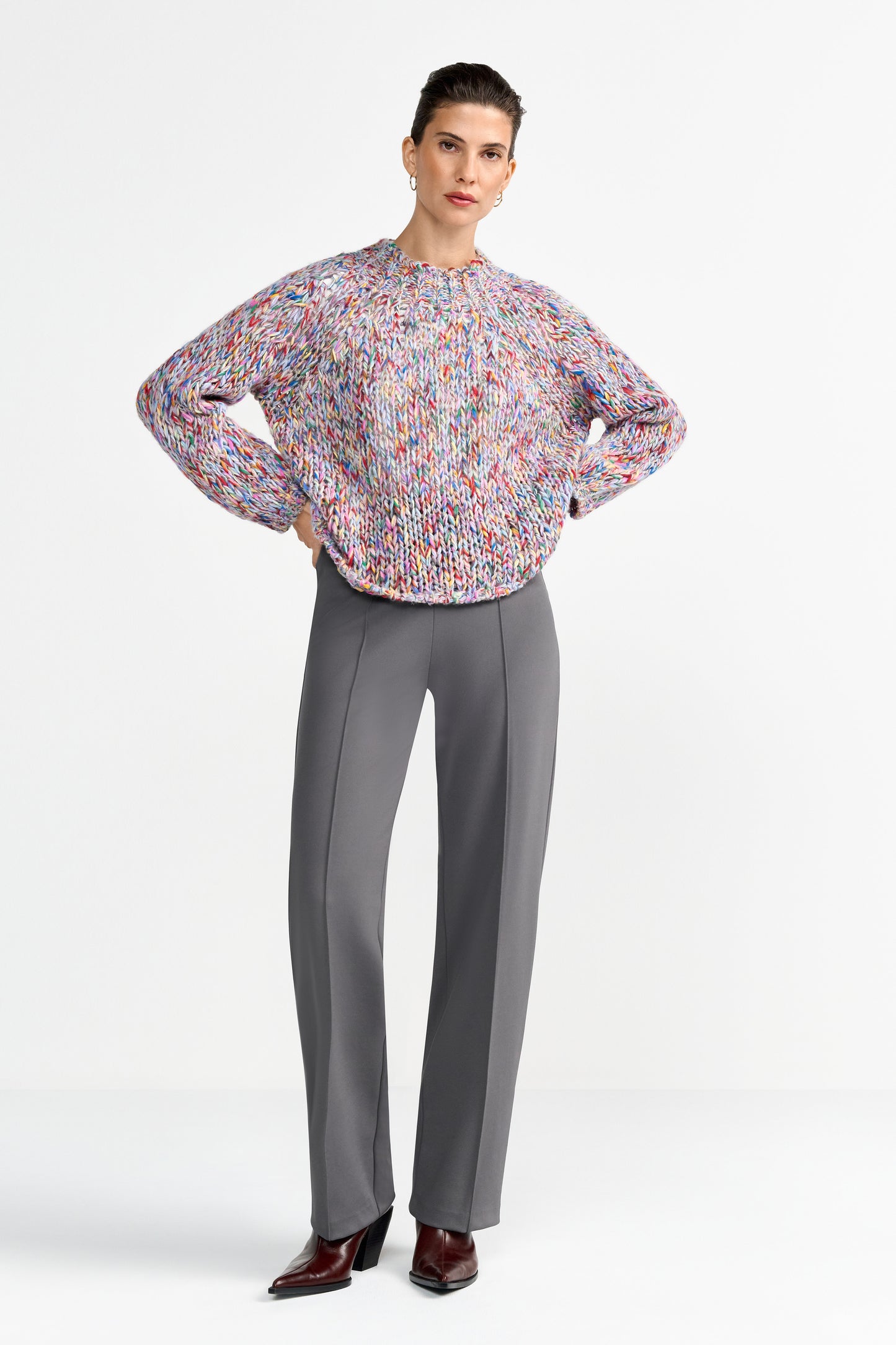 Multicoloured Mock Neck