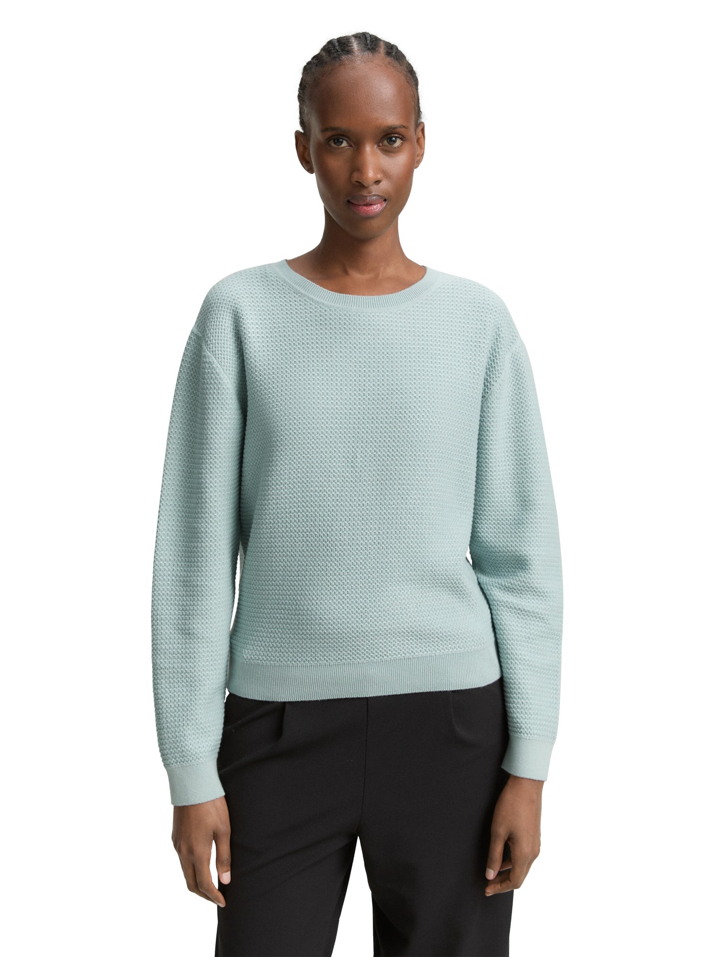 Strickpullover mit Rundhalsausschnitt