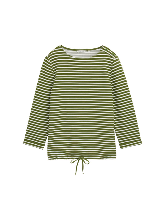 Langarmshirt mit Knopf-Details