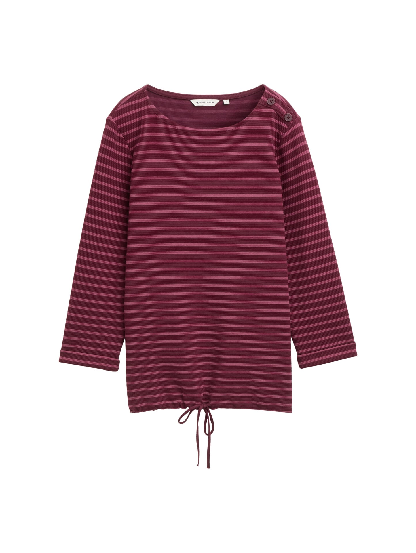 Langarmshirt mit Knopf-Details