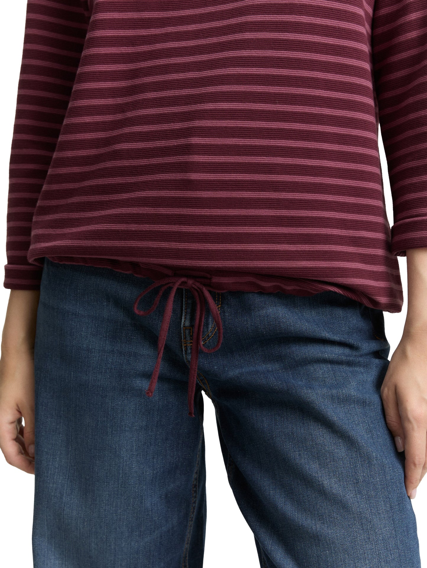 Langarmshirt mit Knopf-Details