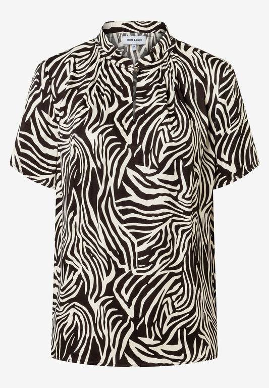 Viskosebluse mit Animalprint