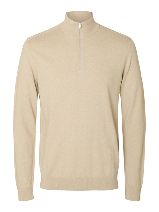 SLHBERG LS HALF ZIP NOOS